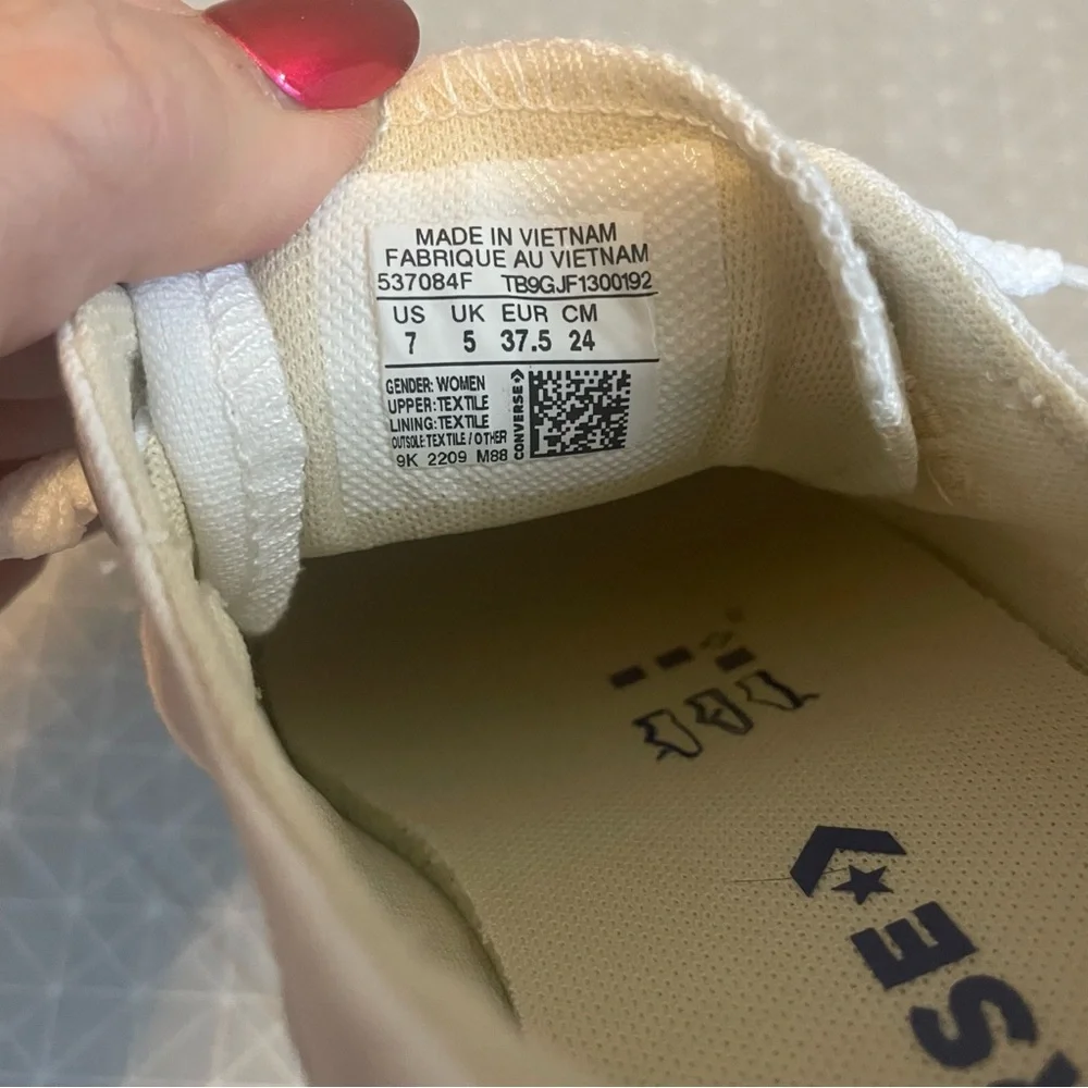 NWOT Converse Shoreline All‎ White 7 - Picture 7 of 7